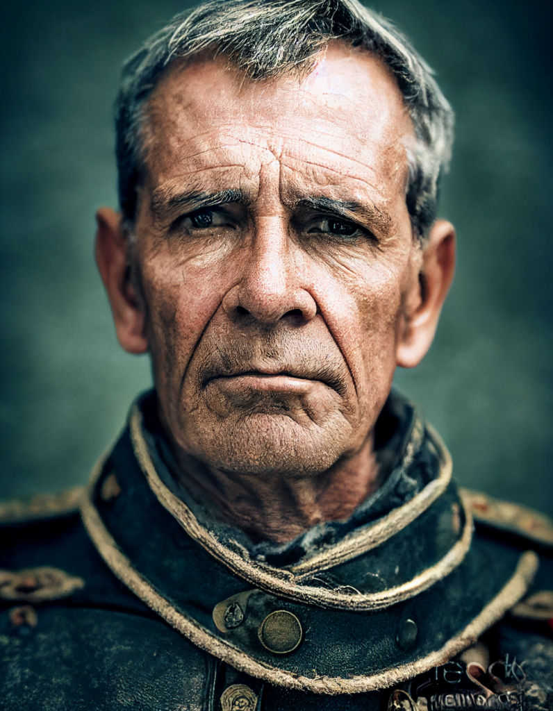 45+ Best Midjourney Prompts to Try Out 14 photograph close up portrait 62-year-old tough decorated general