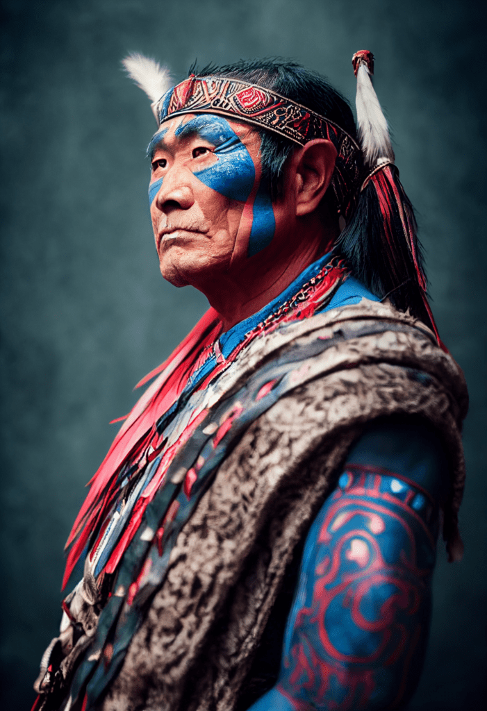 45+ Best Midjourney Prompts to Try Out 13 portrait photo of a asia old warrior chief