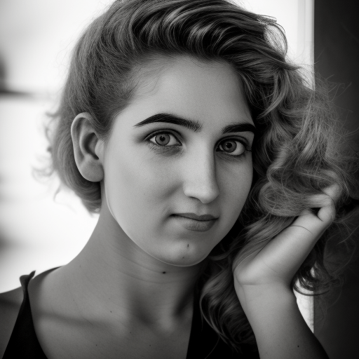 305349817 Perfect Facial Features is a photo portrait of a woman with a hyperrealistic beautiful face templa