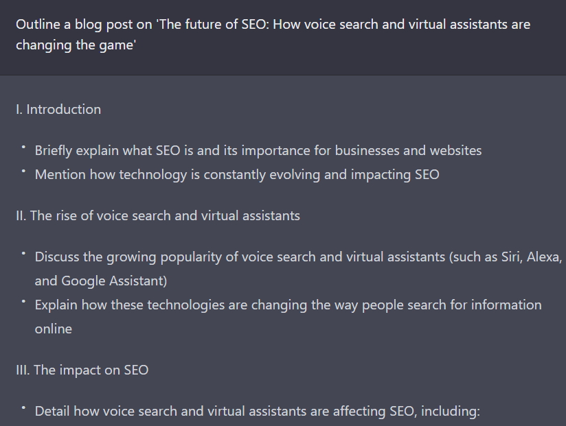 100 Best ChatGPT Prompts For SEO 4 ChatGPT Prompts To Create Awesome Blog Outlines