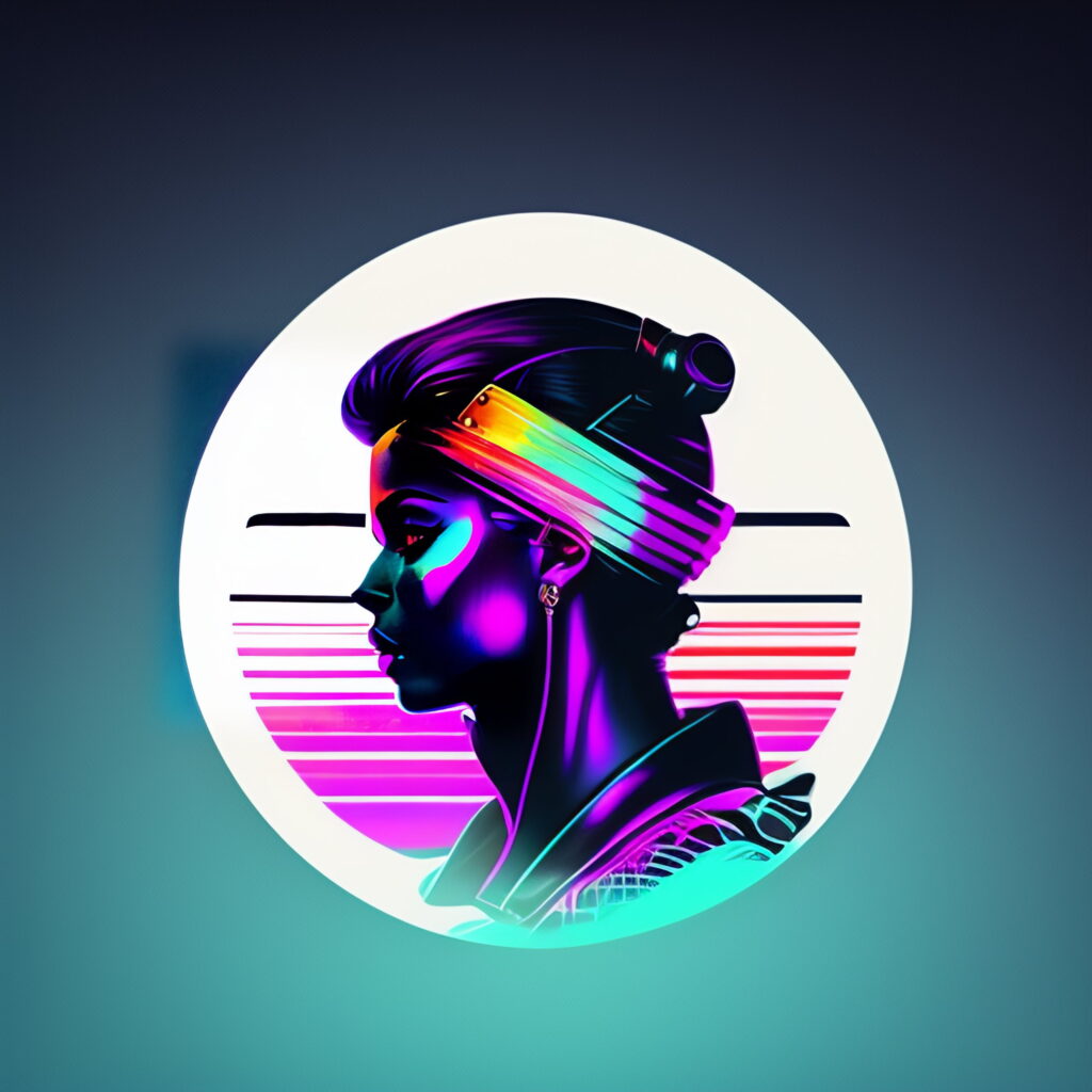 logo de playboy cyberpunk estilizado. estilo minim 1