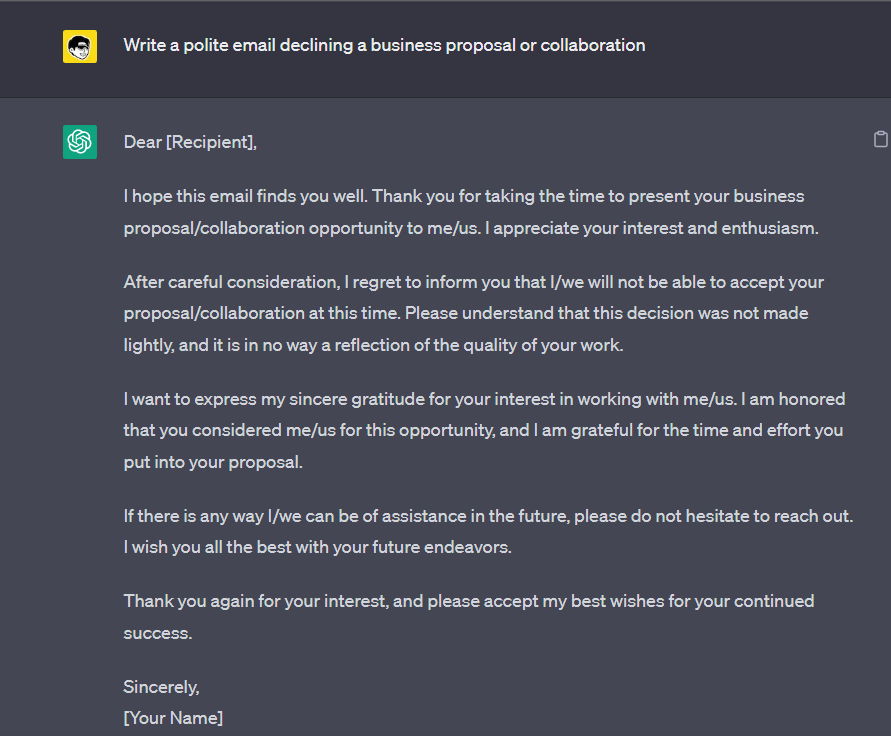 80 Best ChatGPT Prompts for Business 6 ChatGPT Prompts for Writing Business Emails