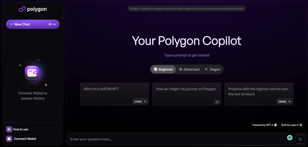 Polygon Introduces AI Chatbot Assistant, Polygon Copilot 2 Screenshot 2023 06 22 at 7.16.13 PM