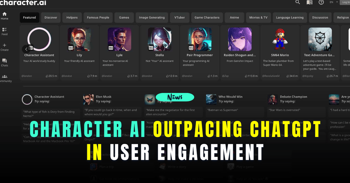 Character AI Surpasses ChatGPT in User Engagement