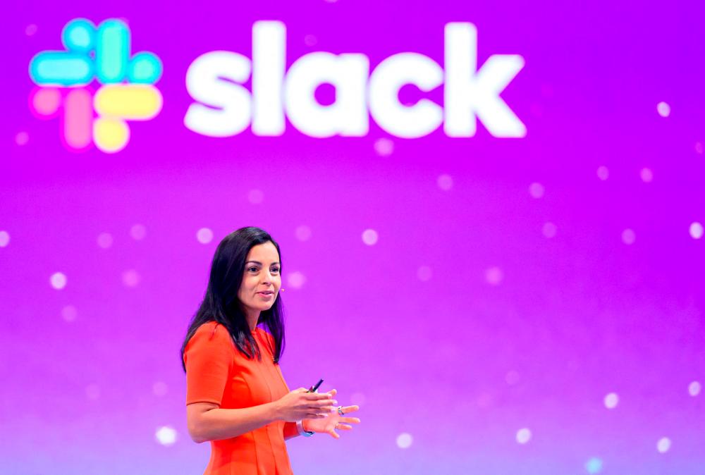 slack ceo lindiane jones in dreamforce conference