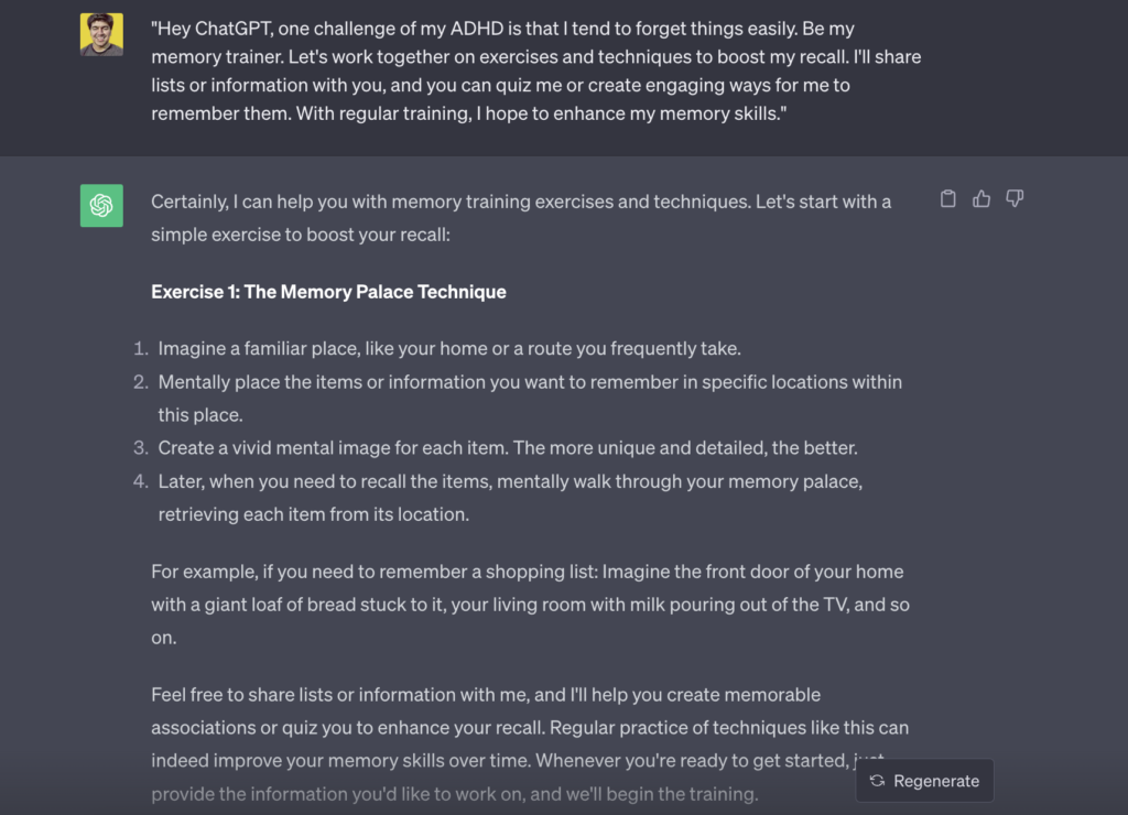 20 Best ChatGPT Prompts for Managing ADHD 4 Remembering problems can be tackled with chatgpt prompts