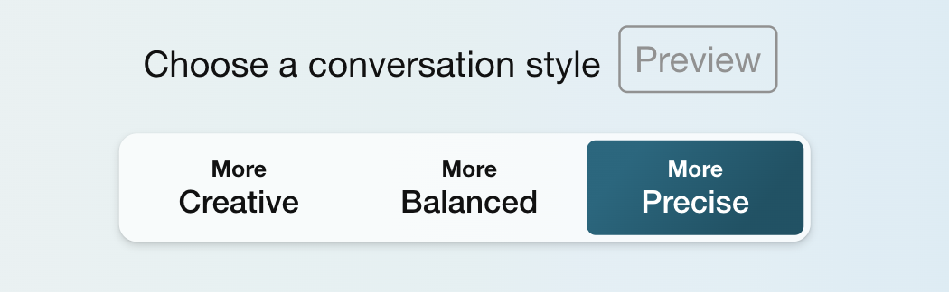 6 Hacks to Use ChatGPT 4 for Free (Guide) 2 Three styles of responses in the Bing AI Chat