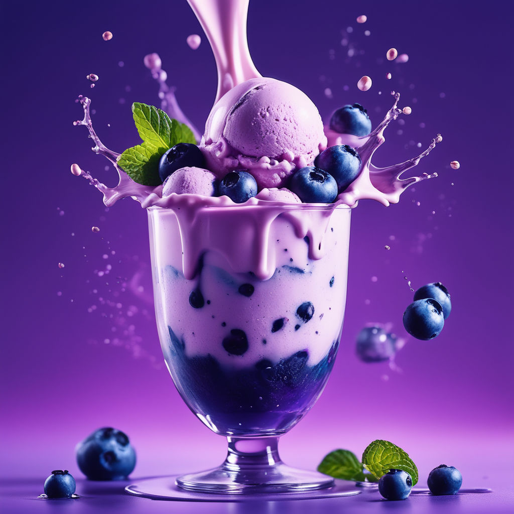 45+ Best Midjourney Prompts to Try Out 22 Midjourney generated image of Blueberry ice cream