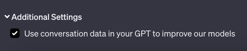 How to Create Custom GPTs With ChatGPT's GPT Builder 14 Additional settings in gpt builder