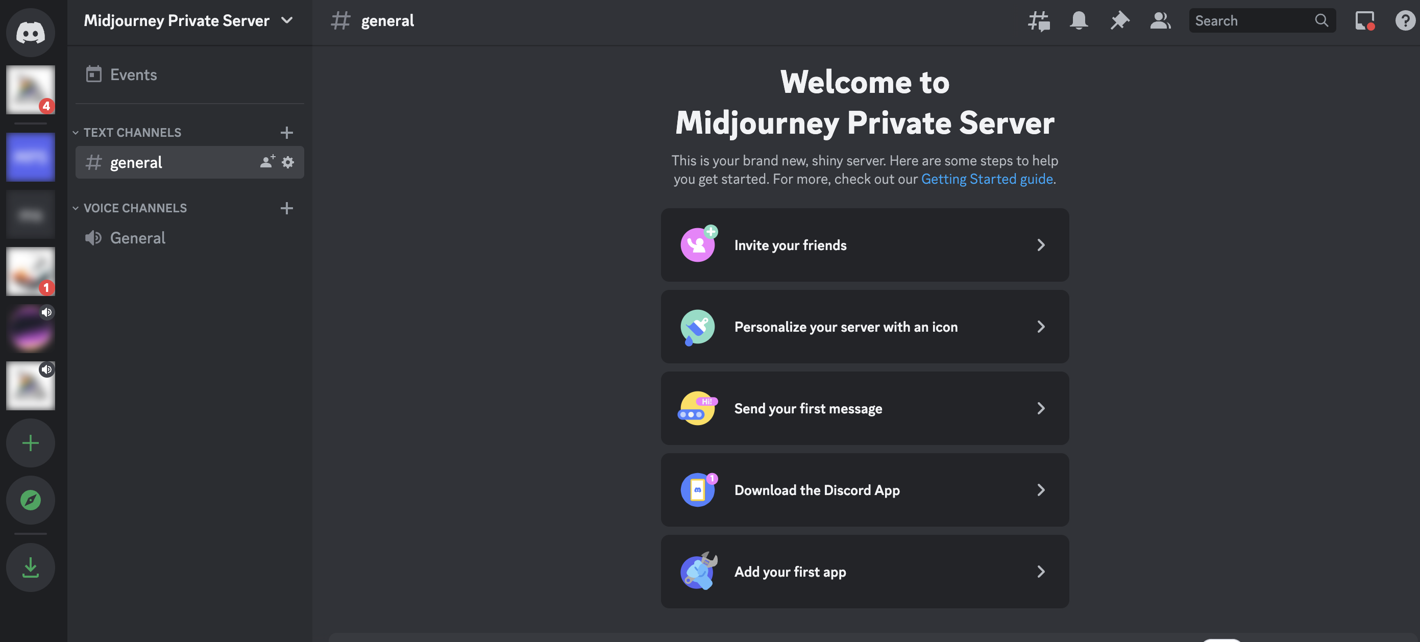 How to Use Midjourney Privately (Tutorial) 6 Click Add your first app