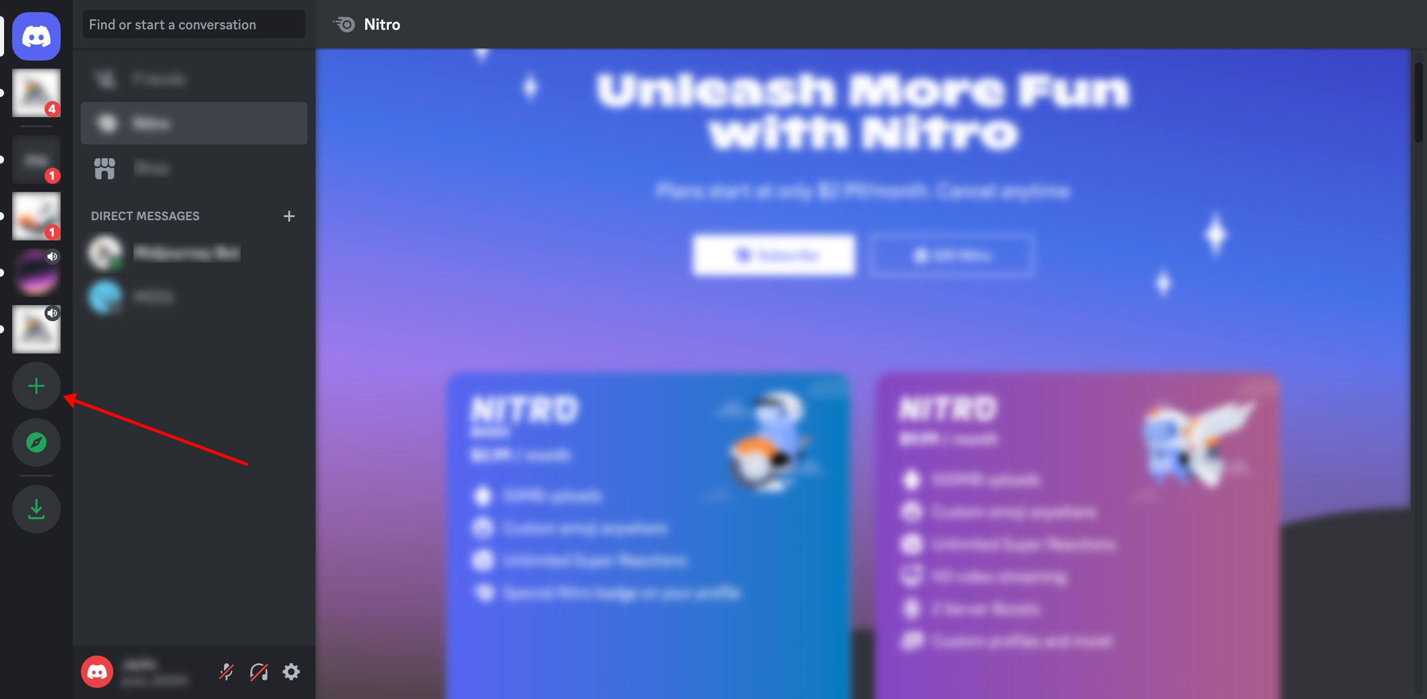 How to Use Midjourney Privately (Tutorial) 2 Add a server in Discord