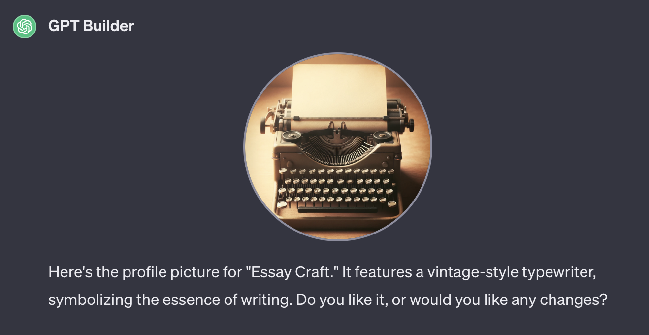 How to Create Custom GPTs With ChatGPT's GPT Builder 8 Custom GPT profile picture in GPT builder