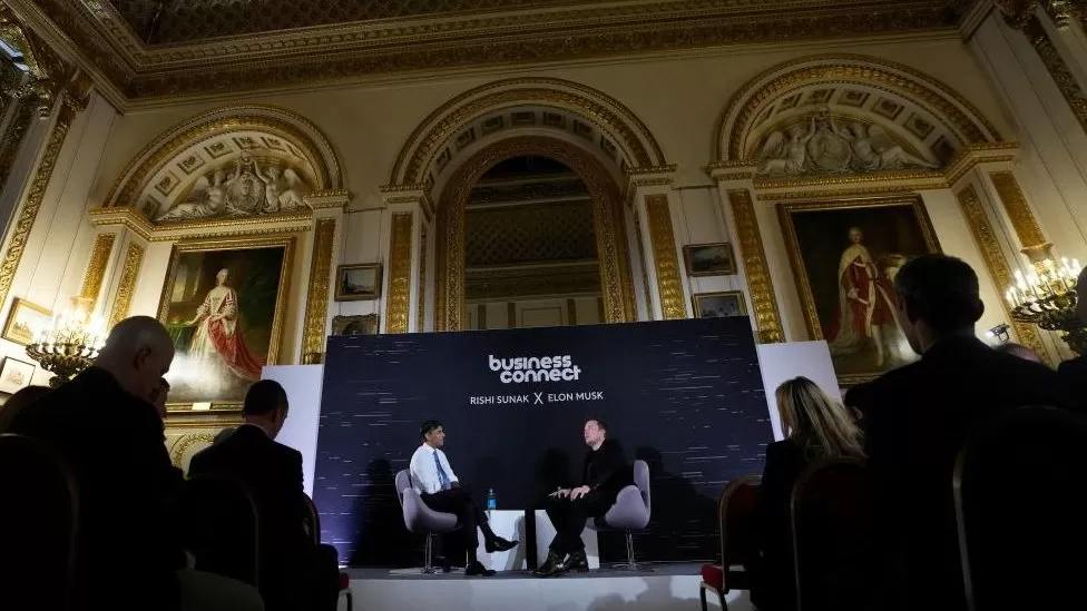 Elon Musk Says "No One Will Have to Work" Due to AI 1 rishi sunak with elon musk