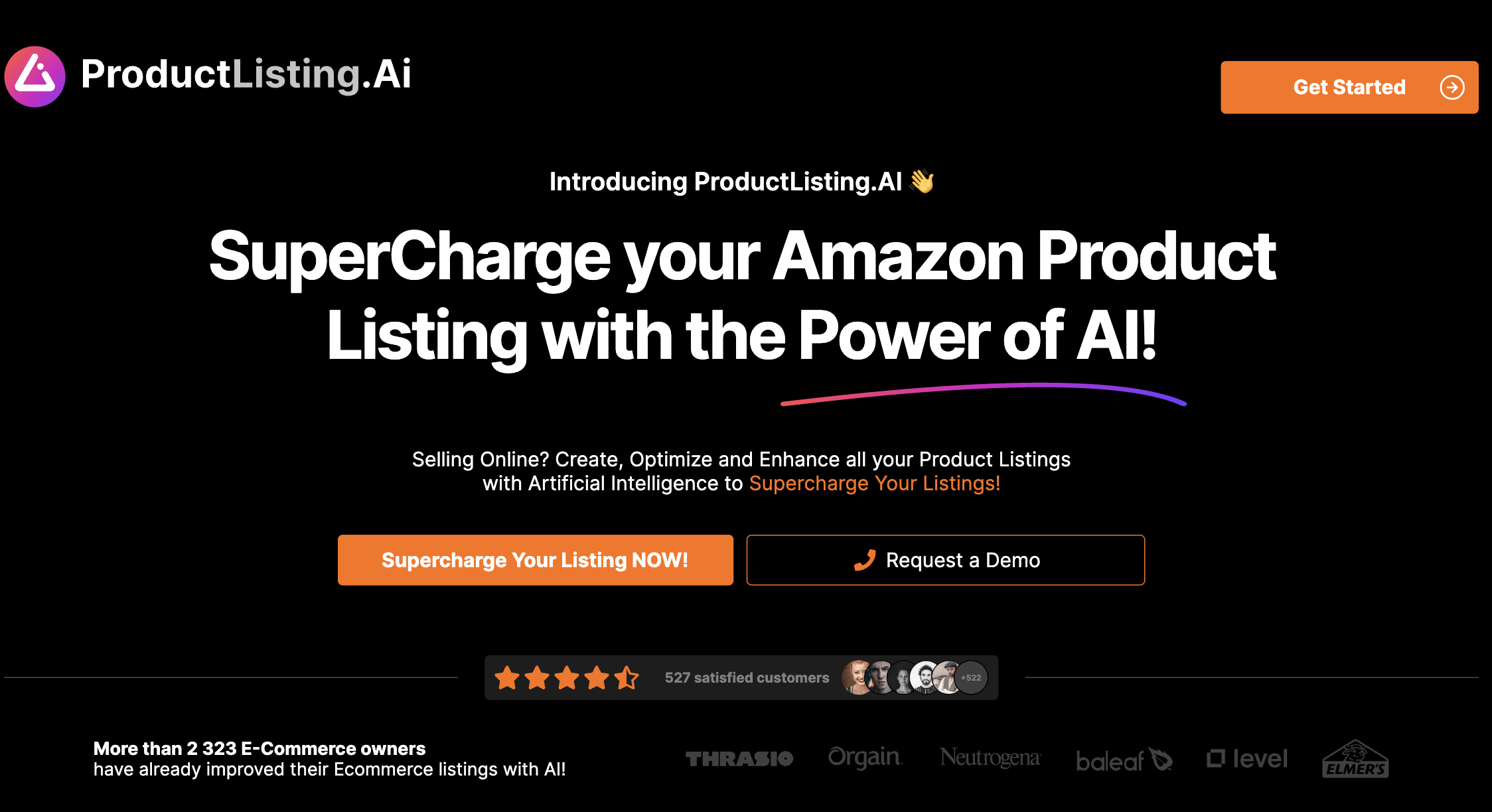 8 Best AI Tools for Amazon Sellers 7 ProductListing.ai