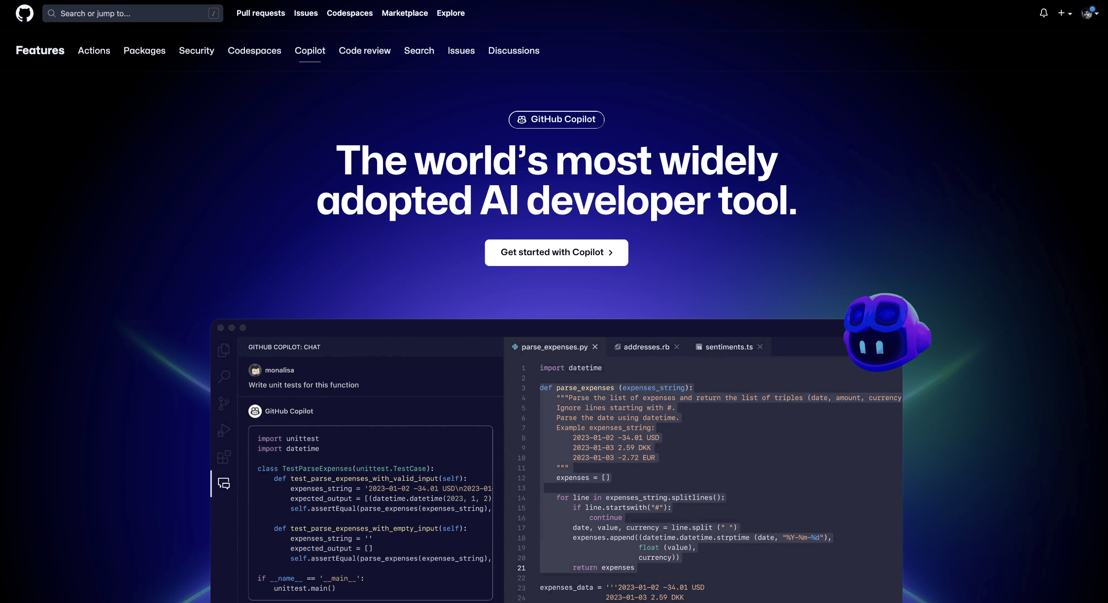 6 Best ChatGPT Alternatives in 2024 1 github copilot home