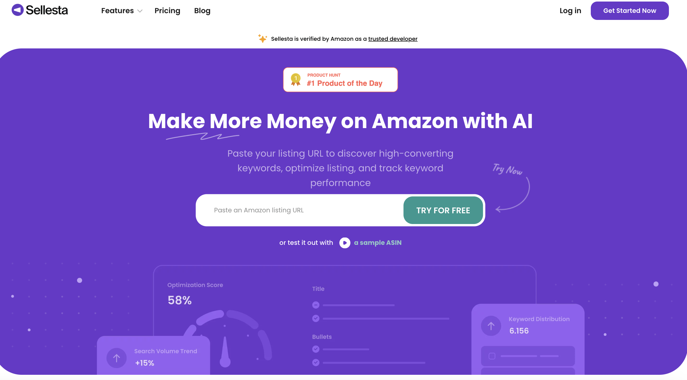 8 Best AI Tools for Amazon Sellers 3 Sellesta AI